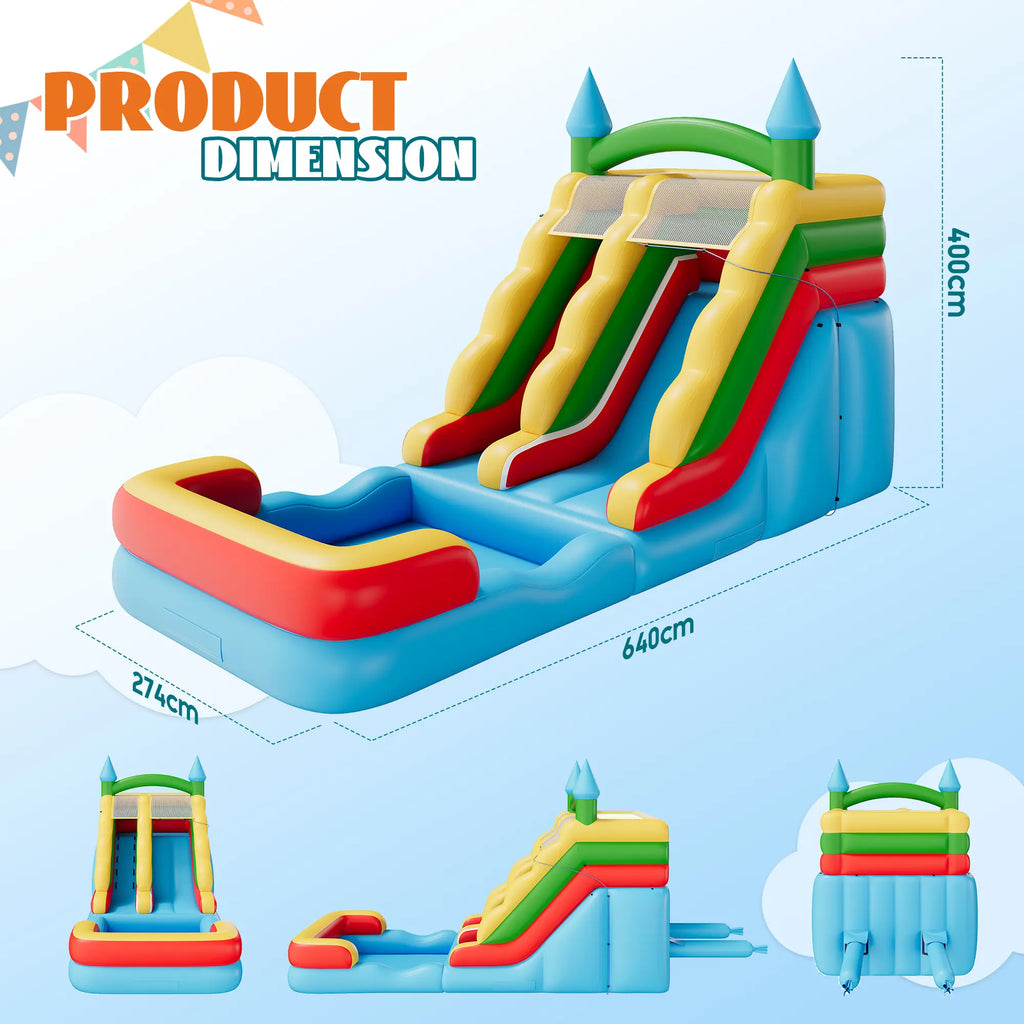 Inflatable Bounce House with Slide for Kids
